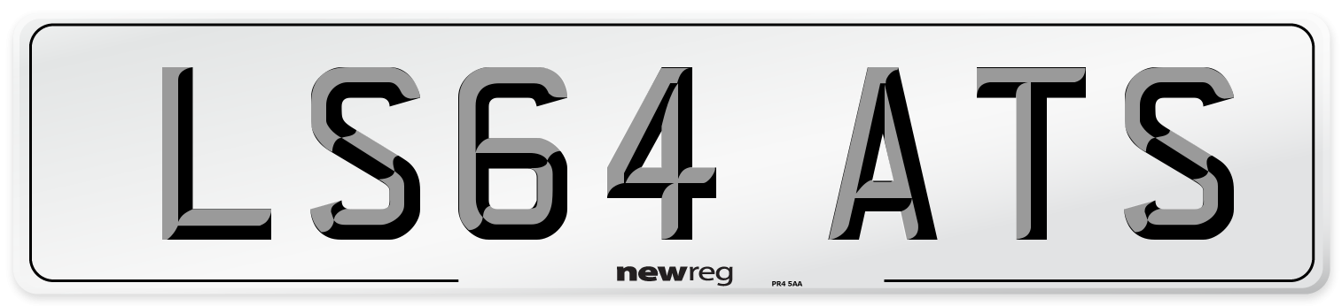 LS64 ATS Number Plate from New Reg